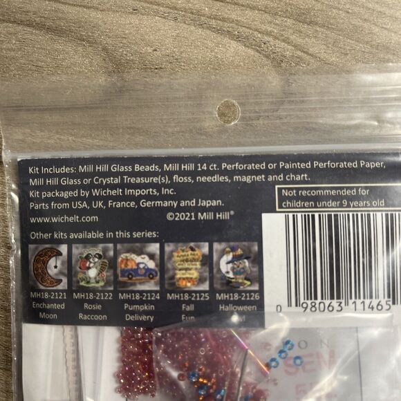 Mill Hill Cross Stitch Glass Bead Kit Fall Flamingo MH18-2123 2.5x4.75 Inch - Picture 4 of 6